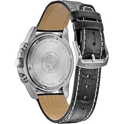 Citizen Men's Eco-Drive Titanium Black Chronograph Dial Black