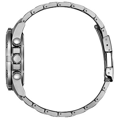 Citizen Men's Eco-Drive Brycen Titanium Green Dial Bracelet Watch