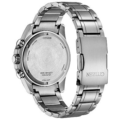 Citizen Men's Eco-Drive Brycen Titanium Green Dial Bracelet Watch