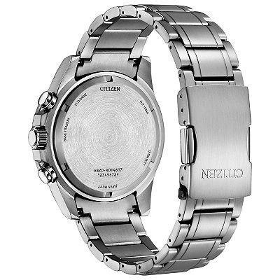 Citizen Men's Eco-Drive Brycen Titanium Green Dial Bracelet Watch