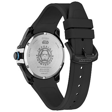 Citizen Men's Eco-Drive Star Wars Imperial Stormtrooper Stainless Steel Black Rubber Strap Watch