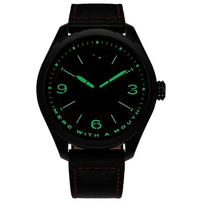 Citizen Marvel 42mm Eco-Drive Here Comes Deadpool Black IP