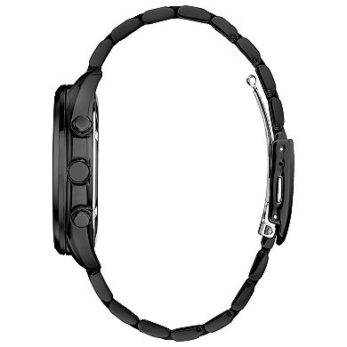 Citizen Men's Eco-Drive Black IP Stainless Steel Chronograph Bracelet Watch