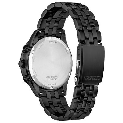 Citizen Men's Eco-Drive Black IP Stainless Steel Chronograph