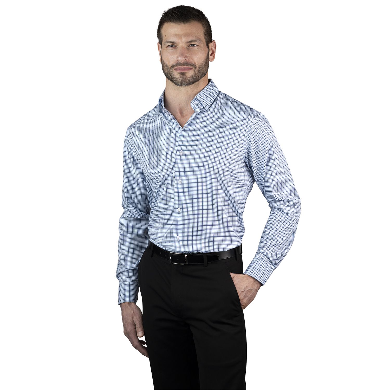 classic dress shirt Classic White Long Sleeve Button Down Tech Shirt