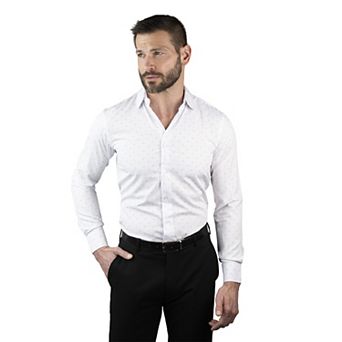 Men's Nautica Wrinkle Free Performance Slim-Fit Dress Shirt