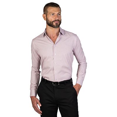 nautica athletic fit dress shirt Men's Nautica Wrinkle Free Performance Slim-Fit Dress Shirt, Size: Large-34/35, Blue Red Micro Check