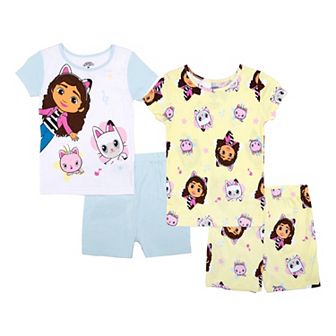 Girls 4-8 Gabby's Dollhouse 4 pc "Musical Gabby" Pajama Tops & Pajama Shorts Set
