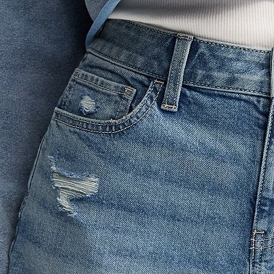 Juniors' SO® High-Rise 90s Loose Jean Shorts