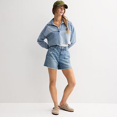 Juniors' SO® High-Rise 90s Loose Jean Shorts