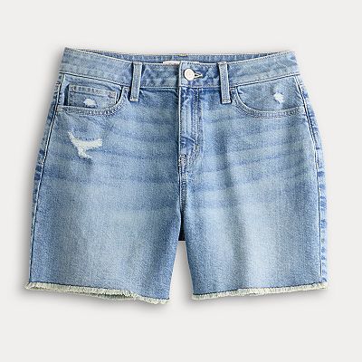 Juniors' SO® High-Rise 90s Loose Jean Shorts