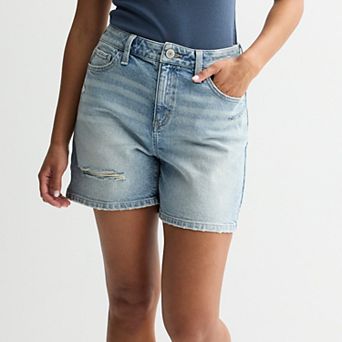Juniors' SO® High-Rise 90s Loose Jean Shorts