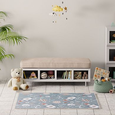 Nourison Astra Space Kids Washable Indoor Rug