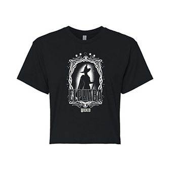 Juniors' Wicked Elphaba Portrait Cropped Tee