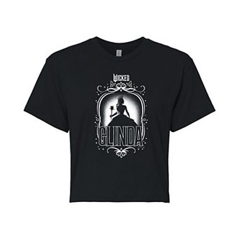 Juniors' Wicked Glinda Portrait Cropped Tee