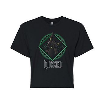 Juniors' Wicked Elphaba Portrait Cropped Tee