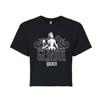Juniors' Wicked Glinda Portrait Cropped Tee