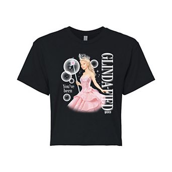 Juniors' Wicked You've Been Glinda-Fied Cropped Tee