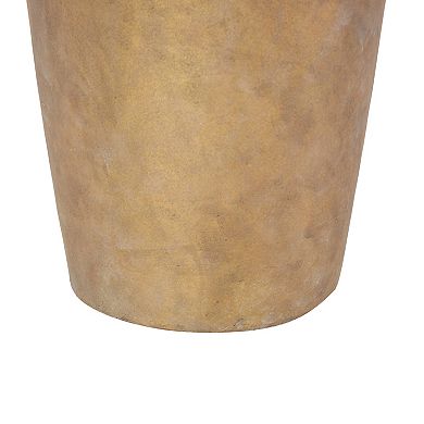 Stella & Eve Brown Ceramic Distressed Antique Style Pot Vase Room Table Lamp