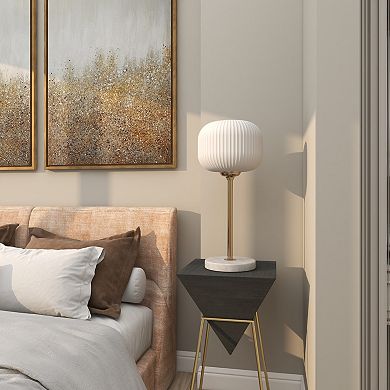 Stella & Eve White Metal Table Lamp