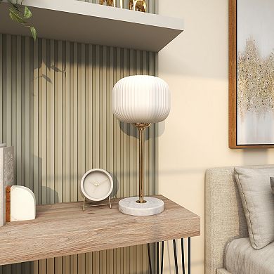 Stella & Eve White Metal Table Lamp