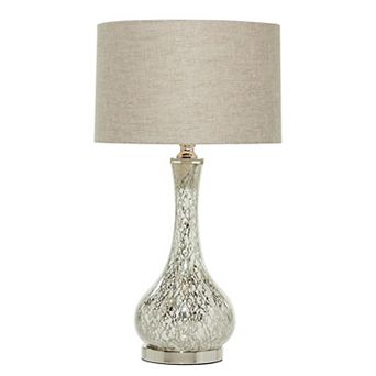 Stella & Eve Silver Glass Table Lamp