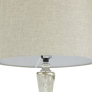 Stella & Eve Silver Glass Table Lamp