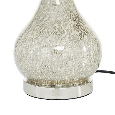 Stella & Eve Silver Glass Table Lamp