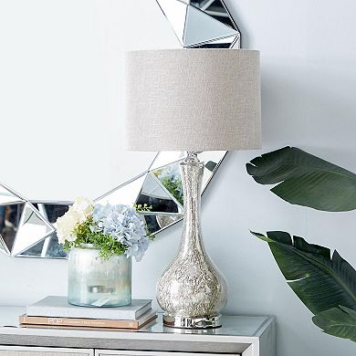 Stella & Eve Silver Glass Table Lamp