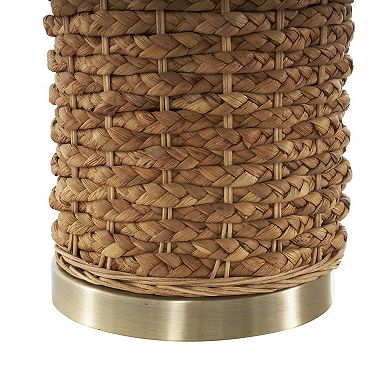 Stella & Eve Brown Rattan Handmade Braided Table Lamp