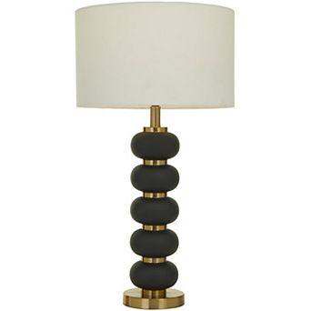 Stella & Eve Black Metal Orbs Style Base Table Lamp
