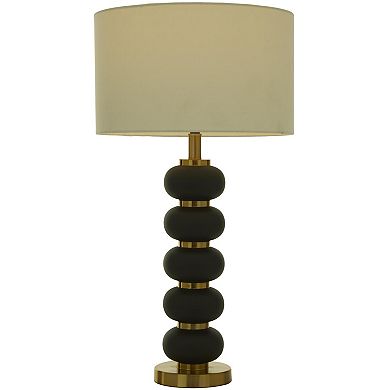 Stella & Eve Black Metal Orbs Style Base Table Lamp