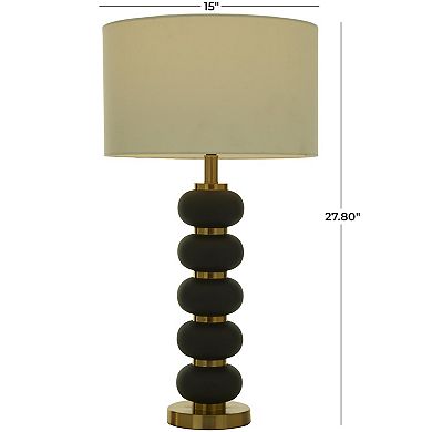 Stella & Eve Black Metal Orbs Style Base Table Lamp