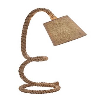 Stella & Eve Brown Jute Rope Desk Lamp
