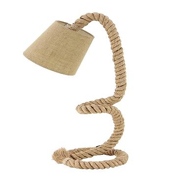 Stella & Eve Brown Jute Rope Desk Lamp