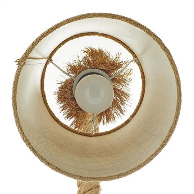 Stella & Eve Brown Jute Rope Desk Lamp