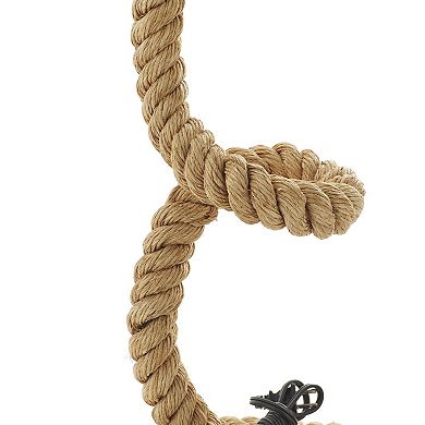 Stella & Eve Brown Jute Rope Desk Lamp