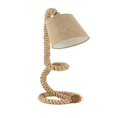 Stella & Eve Brown Jute Rope Desk Lamp