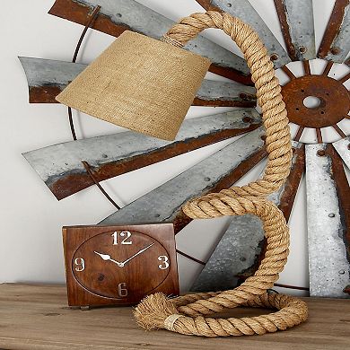 Stella & Eve Brown Jute Rope Desk Lamp