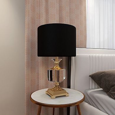 Stella & Eve Black Crystal Table Lamp