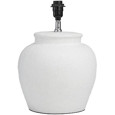 Stella & Eve White Cement Stone Pot Inspired Table Lamp