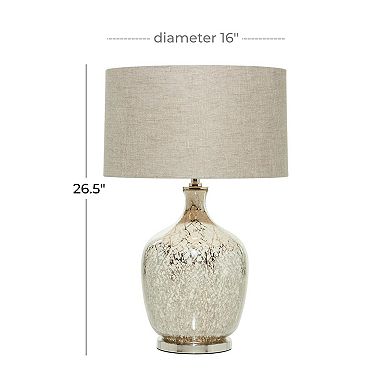 Stella & Eve Silver Glass Table Lamp