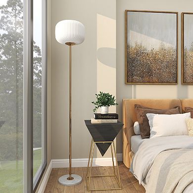 Stella & Eve White Metal Floor Lamp