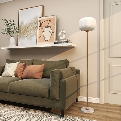 Stella & Eve White Metal Floor Lamp