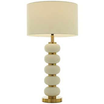Stella & Eve White Metal Orbs Style Base Table Lamp