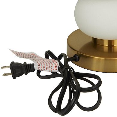 Stella & Eve White Metal Orbs Style Base Table Lamp