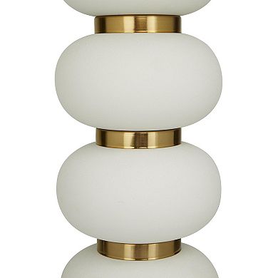 Stella & Eve White Metal Orbs Style Base Table Lamp