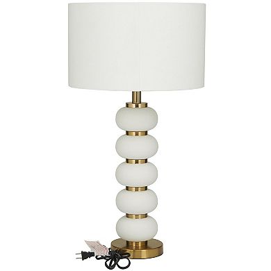 Stella & Eve White Metal Orbs Style Base Table Lamp