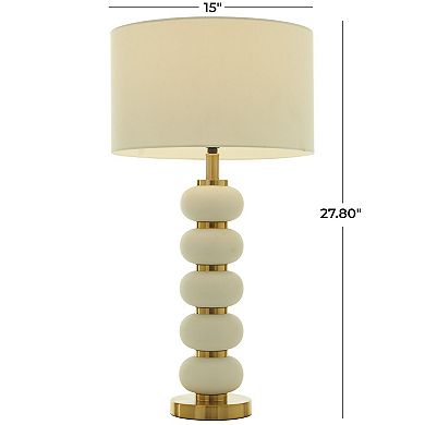 Stella & Eve White Metal Orbs Style Base Table Lamp