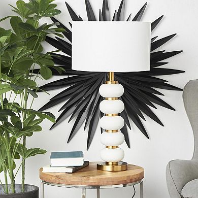 Stella & Eve White Metal Orbs Style Base Table Lamp